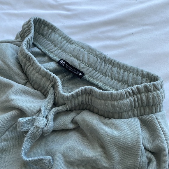 ZARA Seafoam Green Sweatpants (size s) - Picture 2 of 3